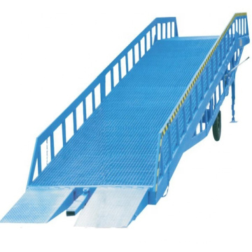 high quality mobile adjust hydraul pump yard ramp with truck